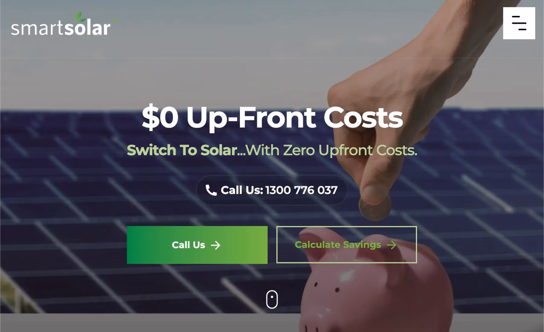 Smart Solar desktop view