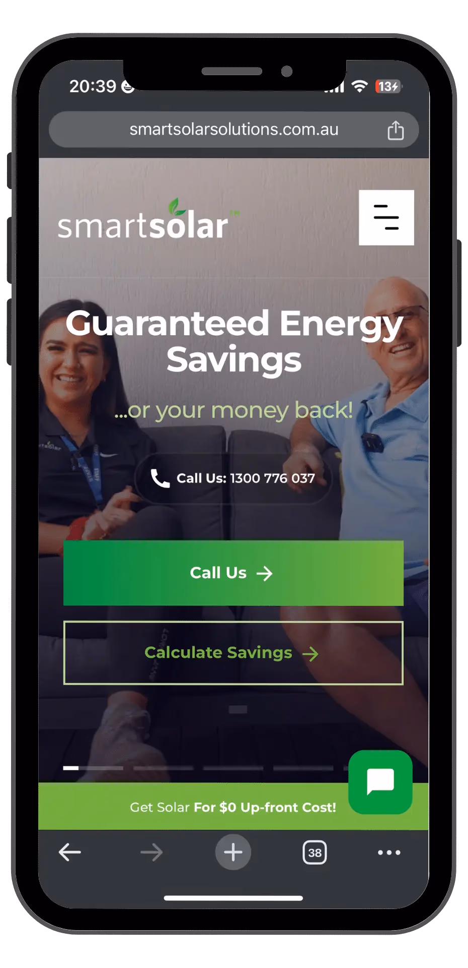 Smart Solar mobile view