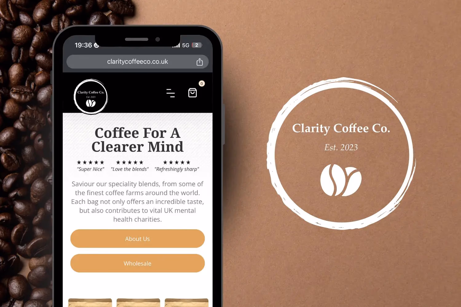 Clarity Coffee Co project showcase