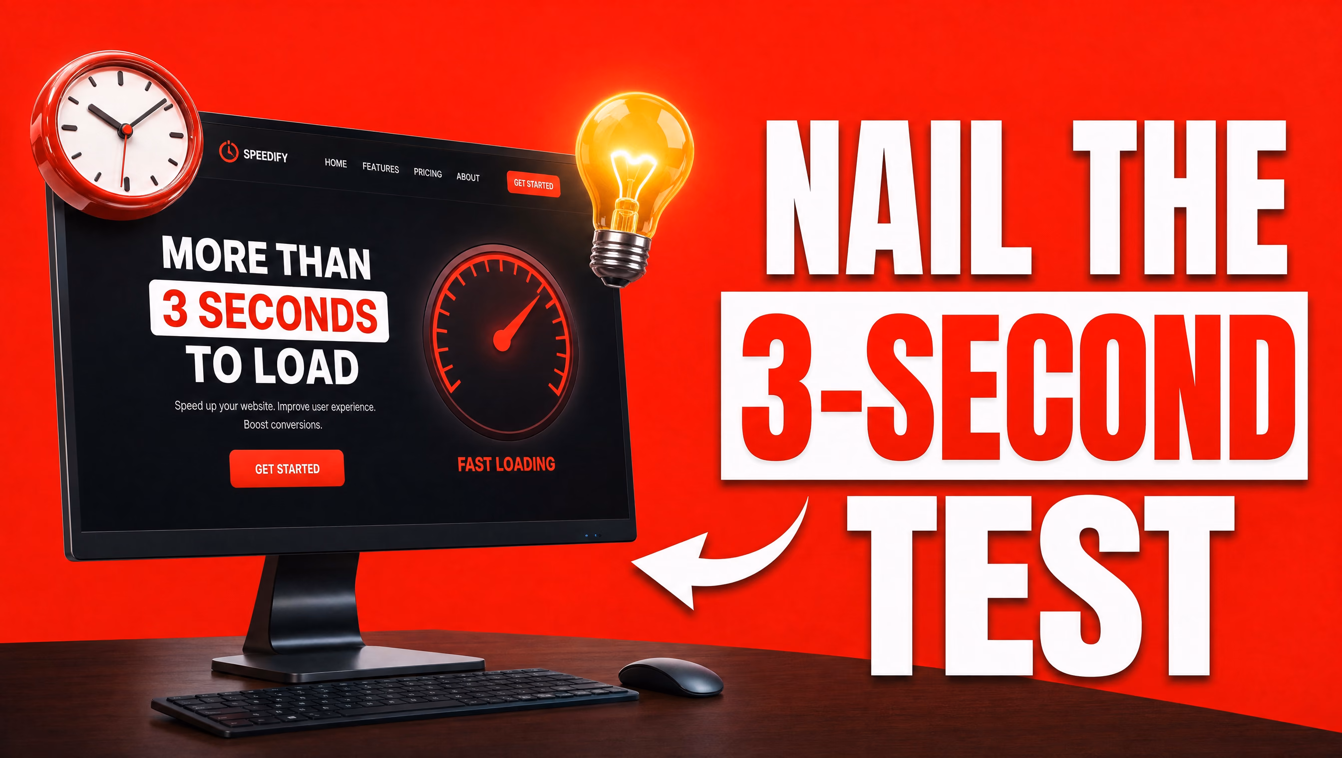 Nail the 3-second test — website hero section clarity
